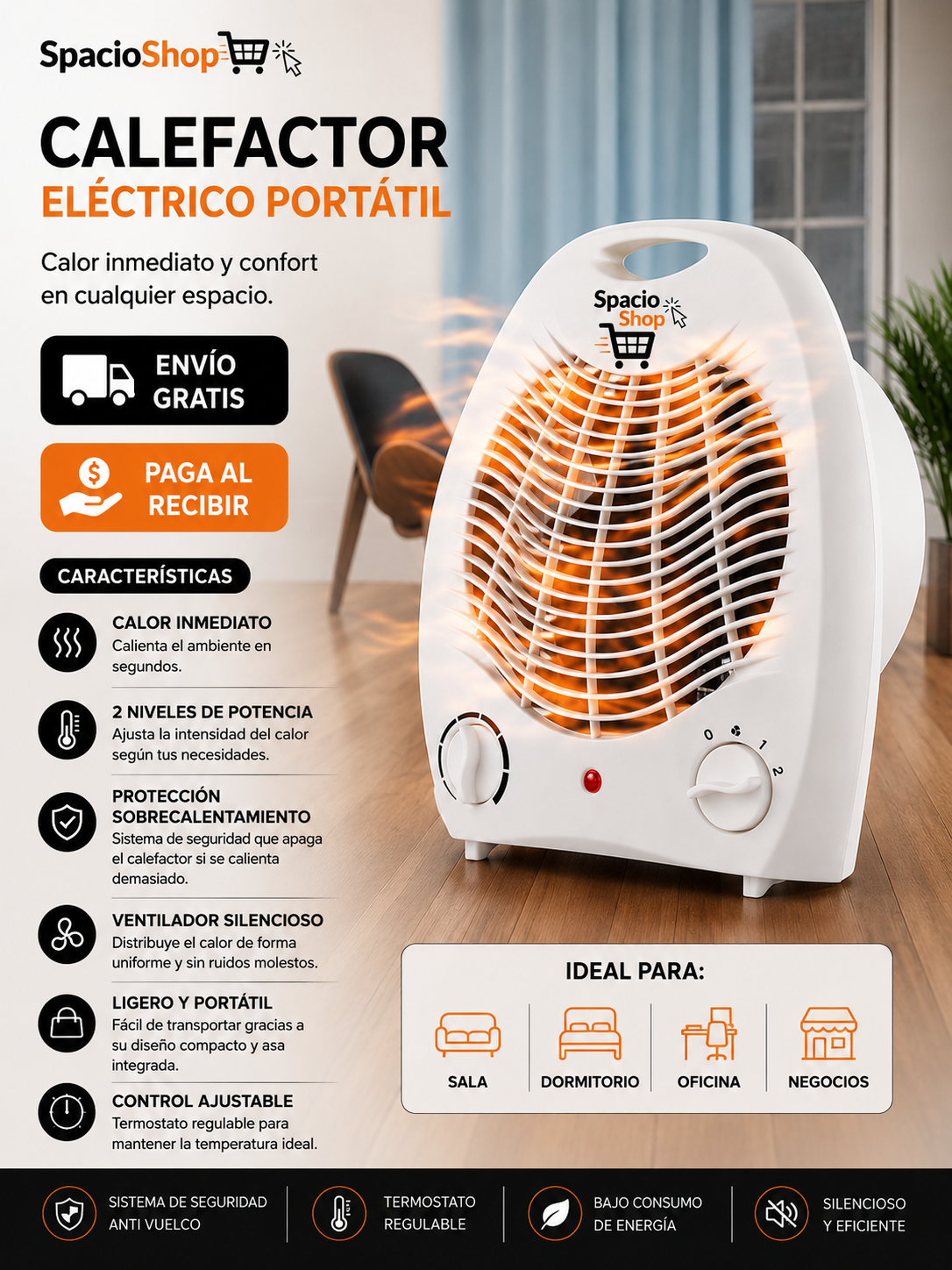 ThermoMax ™ - Calefactor Eléctrico